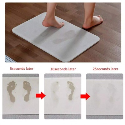 Fast Drying Non-Slip Anti Slip Diatomite  Stone Bath Mats