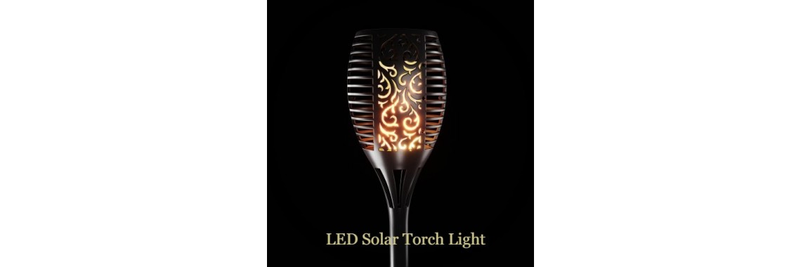 Led Solar Torch Light