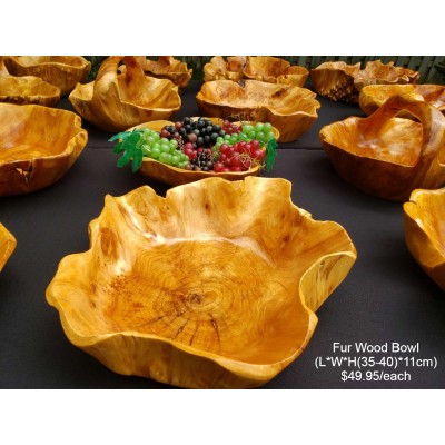 Wood Bowl without Burls