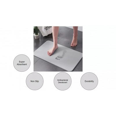 Fast Drying Non-Slip Anti Slip Diatomite  Stone Bath Mats